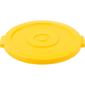 Global Industrial 240459YL Global Industrial™ Plastic Trash Can Lid - 20 Gallon Yellow image.