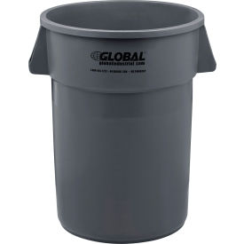 Global Industrial™ Plastic Trash Can 44 Gallon Gray