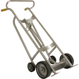 Wesco® Manual Aluminum Drum Truck 240134 12"" Wheels - Short Chime Hook