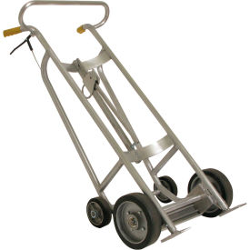 Wesco® Manual Aluminum Drum Truck & Brake 240120 12"" Wheel - Short Chime Hook