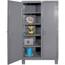 Durham Mfg Co. HDDS243678-8S95 Durham Heavy Duty Double Shift Storage Cabinet HDDS243678-8S95 - 12 Gauge 36"W x 24"D x 78"H image.