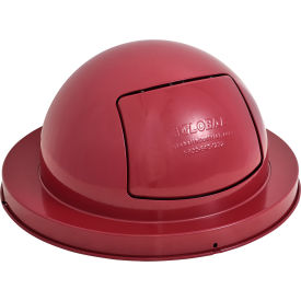 Global Industrial 241111RD Global Industrial™ Steel Dome Lid For Mesh Trash Container, Red image.