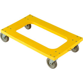Global Industrial 241344 Global Industrial™ Plastic Dolly with Flush Deck - 4" Casters 1000 Lb. Capacity image.