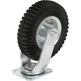 Casters, Wheels & Industrial Handling 16SF06227-S Swivel Plate Caster 6" Full Pneumatic Wheel 200 Lb. Capacity image.