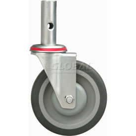 Global Industrial 241848 Replacement 5" Swivel Casters - Pair - For Global Industrial™ 2-in-1 & 3-in-1 Hand Trucks image.