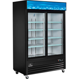 Global Industrial 243006 Nexel® Merchandiser Refrigerator, 2 Glass Doors, 45 Cu. Ft. image.