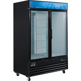 Global Industrial 243055 Nexel® Ice Merchandiser, 2 Swing Glass Doors, 45 Cu. Ft. image.