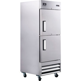 Global Industrial 243214 Nexel® Reach In Split Door Refrigerator, 2 Solid Doors, 23 Cu. Ft. image.