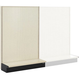 Global Industrial™ Gondola Shelving Single Sided Wall Starter 48"W x 19"D x 84"H Beige