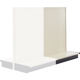 Global Industrial Gondola Shelving Double Sided Aisle Add-On 48"W x 47"D x 60"H Beige 