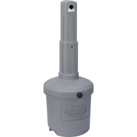 Global Industrial 245133GY Global Industrial™ Outdoor Ashtray, 5 Gallon, Gray image.