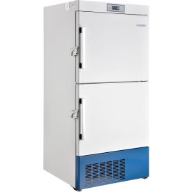 Global Industrial Upright Laboratory Freezer, 17.3 Cu.Ft., 2 Solid Doors