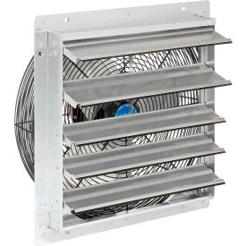 Global Industrial 294496A Continental Dynamics® Direct Drive 18" Exhaust Fan W/ Shutter, 3 Speed, 5250 CFM, 1/8HP, 1Phase image.