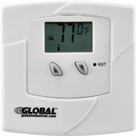 Global Industrial 246111 Global Industrial® Non-Programmable Thermostat 24V Heat or Cool Only image.