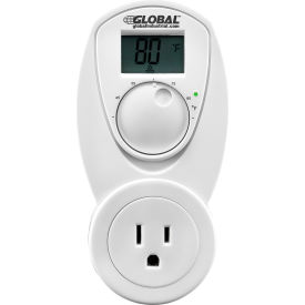 Global Industrial 246114 Global Industrial® Plug In Thermostat Control For Heat 120V, Analog 40-95°F image.