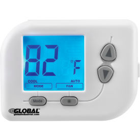 Global Industrial 246117 Global Industrial® Programmable Thermostat, Heat, Cool, Off Mode, 5-1-1 Programmable image.