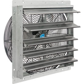 Global Industrial 294496 Continental Dynamics® Direct Drive 18" Exhaust Fan W/ Shutter, 1 Speed, 5250CFM, 1/8 HP, 1Phase image.