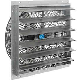 Global Industrial 294497 Continental Dynamics® Direct Drive 24" Exhaust Fan w/ Shutter, 1 Speed, 7000 CFM, 1/4HP, 1Phase image.