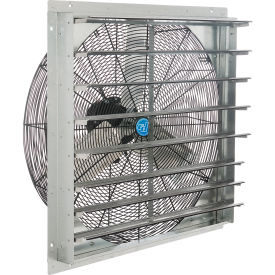 Global Industrial 294498 Continental Dynamics® Direct Drive 30" Exhaust Fan w/ Shutter, 1 Speed, 8000CFM, 1/4 HP, 1Phase image.