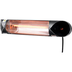 Global Industrial 246718 Global Industrial® Infrared Patio Heater w/Remote Control, Wall/Ceiling Mount, 1500W image.