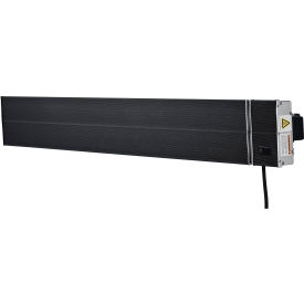 Global Industrial 246719 Global Industrial® Infrared Patio Heater w/Remote, Wall/Ceiling Mount, 2600W, Black Panel image.