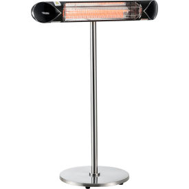 Global Industrial 246722 Global Industrial® Infrared Patio Heater w/Remote Control, Free Standing, 1500W, 35-3/8"L image.