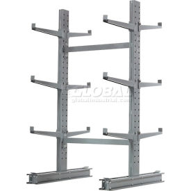 Global Industrial 248374L Global Industrial™ Double Sided Cantilever Rack Starter, 2" Lip, 48"Wx54"Dx72"H image.