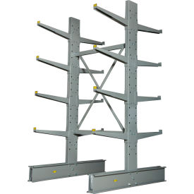 Global Industrial 248375L Global Industrial™ Double Sided Cantilever Rack Starter, 2" Lip, 48"Wx54"Dx96"H image.