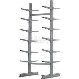 Global Industrial 248376 Global Industrial™ Double Sided Cantilever Rack Starter, 72"Wx78"Dx120"H image.