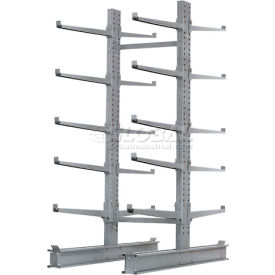 Global Industrial 248381L Global Industrial™ Double Sided Cantilever Rack Starter, 2" Lip, 72"Wx83"Dx120"H image.