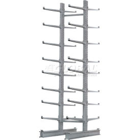 Global Industrial 248388L Global Industrial™ Double Sided Cantilever Rack Starter, 2" Lip, 72"Wx106"Dx144"H image.