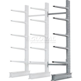 Global Industrial 248396 Global Industrial™ Single Sided Cantilever Rack Add-On, 72"Wx52"Dx120"H image.