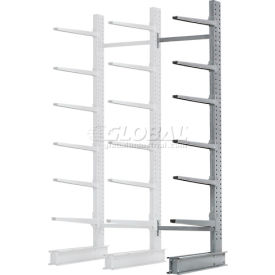 Global Industrial 248397 Global Industrial™ Single Sided Cantilever Rack Add-On, 72"Wx52"Dx144"H image.