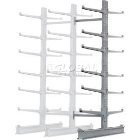 Global Industrial 248400L Global Industrial™ Double Sided Cantilever Rack Add-On, 2" Lip, 72"Wx107"Dx144"H image.