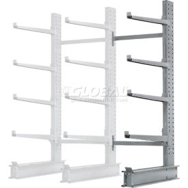 Global Industrial 248401L Global Industrial™ Single Sided Cantilever Rack Add-On, 2" Lip, 48"Wx37"Dx96"H image.