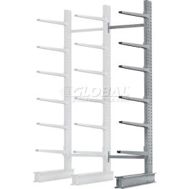 Global Industrial 248402 Global Industrial™ Single Sided Cantilever Rack Add-On, 48"Wx49"Dx120"H image.