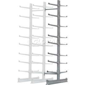 Global Industrial 248406L Global Industrial™ Double Sided Cantilever Rack Add-On, 2" Lip, 72"Wx106"Dx144"H image.
