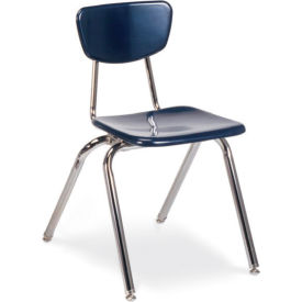 Virco Inc 38829C51 Virco® 3018 Martest 21® Hard Plastic Chair - Navy image.