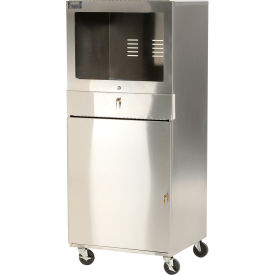 Aero Manufacturing Co. MPC-2427 AERO Manufacturing Stainless Steel Mobile Computer Cabinet image.