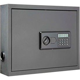 Global Industrial 493573LC Global Industrial™ Laptop Security Cabinet,19-3/4"W x 4-3/4"D, Black image.