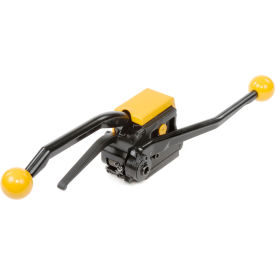 Pac Strapping Prod Inc SL340 Pac Strapping Sealless Strapping Tool w/ Adjustable Strap Width, Yellow & Black image.