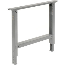 Global Industrial 249508 Global Industrial™ Adjustable Height Steel C-Channel Leg For Workbench, 36"D, Gray, Each image.