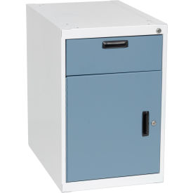 Pro Line C1-6-SDL26/627-607 Pro-Line Modular Steel Cabinet W/ Locking Left Hand Swinging Door, 18"W x 26"D, Blue image.