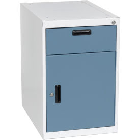 Pro Line C1-6-SDR26/627-607 Pro-Line Modular Steel Cabinet W/ Locking Right Hand Swinging Door, 18"W x 26"D, Blue image.