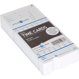 Pyramid Technologies 42415 Time Cards For Electronic Time Recorder, Pack of 100 image.