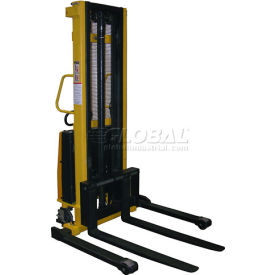 Battery Operated Lift Stacker SL-118-AA Adj. Forks Inside Adj. Legs view 2