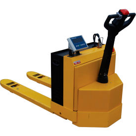 Vestil Self-Propelled Electric Scale Pallet Jack 4500 lb. Cap. 30-3/16"W x 48"L Forks 