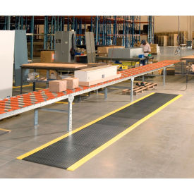 Superior Manufacturing Group, NoTrax 408C0524BY NoTrax® Achilles™ Surface Mat 5/8" Thick 2 x Up to 30 Black/Yellow Border image.