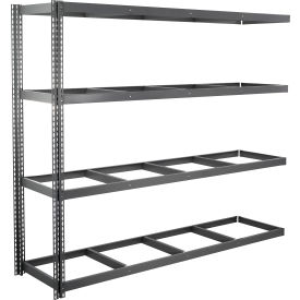 Global Industrial 4 Shelf Extra Heavy Duty Boltless Shelving Add On 96""W x 24""D x 60""H No Deck