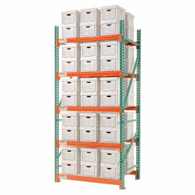 Global Industrial 258195N Global Industrial™ Record Storage Rack Starter Letter Legal 48"W x 42"D x 120"H image.